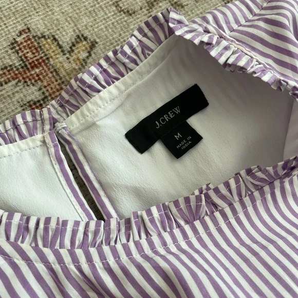 J.Crew cotton cottage core tiered ruffle midi dress - Picture 6 of 7